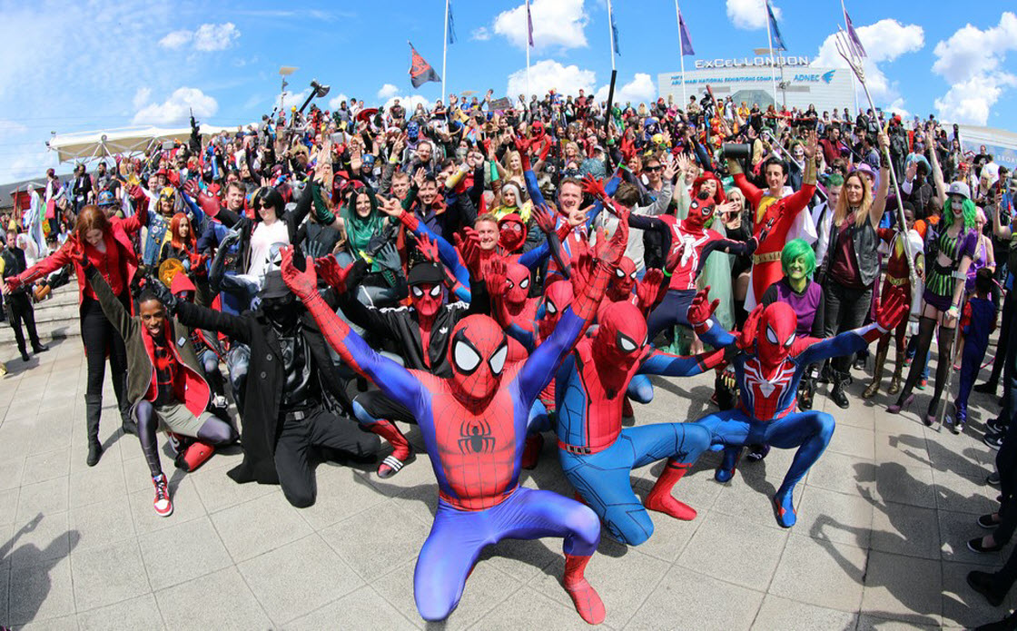 Тысячи поклонников косплея собрались в Лондоне на Comic Con праздник,фестиваль,игры,косплей,костюмы,наряды,поклонники,сериал,фильмы
