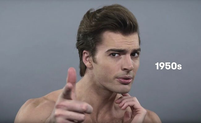 Как изменились стандарты мужской красоты за 100 лет   Интересное