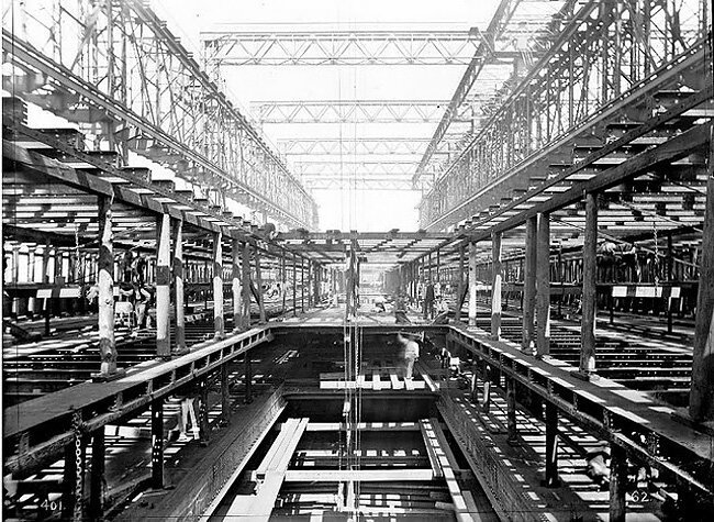 35 редких фотографий строительства «Титаника»   Интересное
