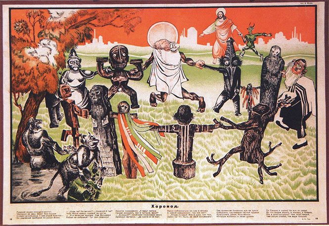 Советские антирелигиозные плакаты 