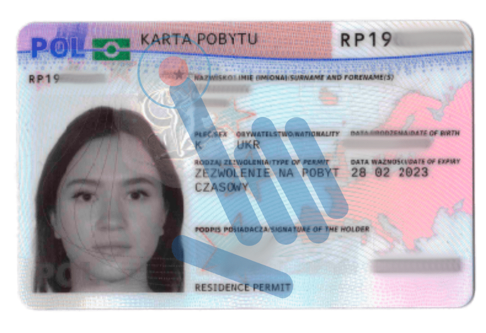 легалізація іноземців в Польщі карта побиту